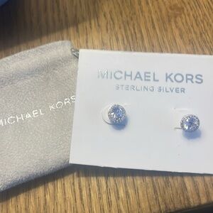 Sterling silver Michael Kors stud earrings